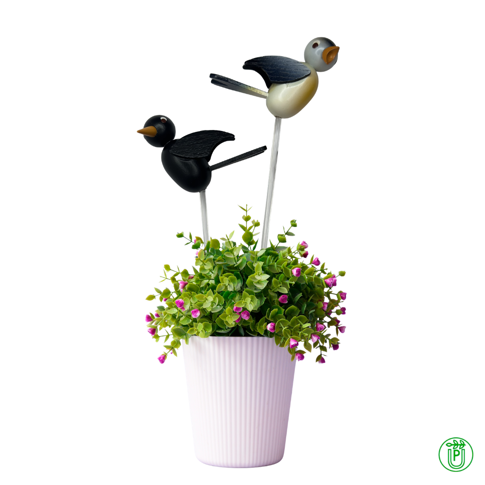 Flower pot pick, bird design