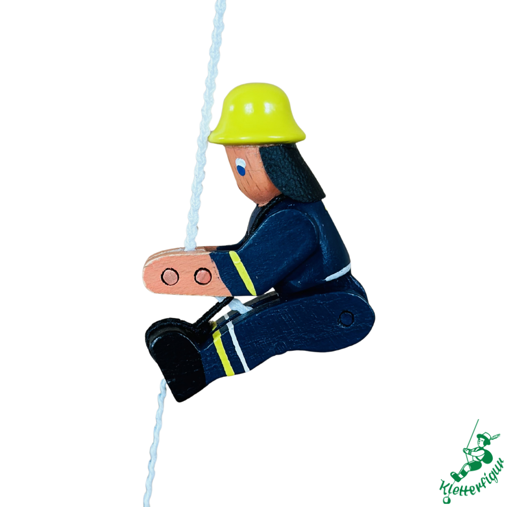 Climbing Fireman Figurine with New Uniform