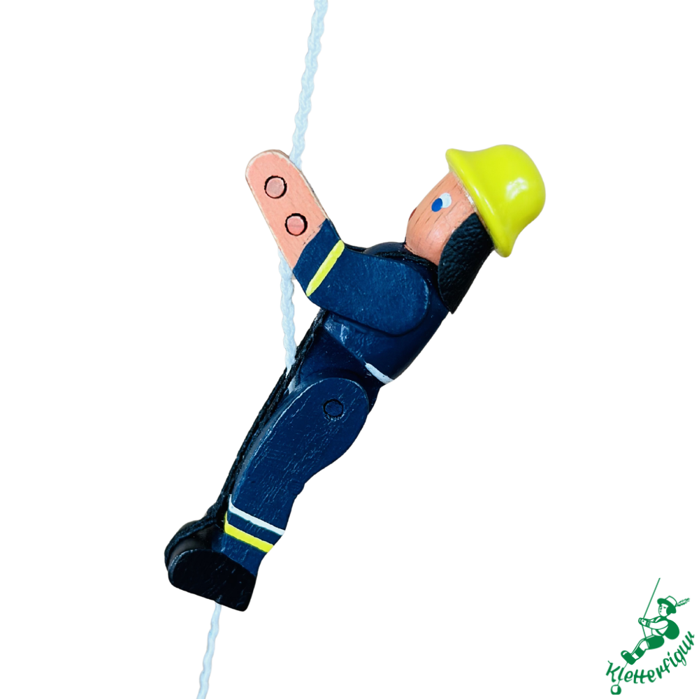 Climbing Fireman Figurine with New Uniform