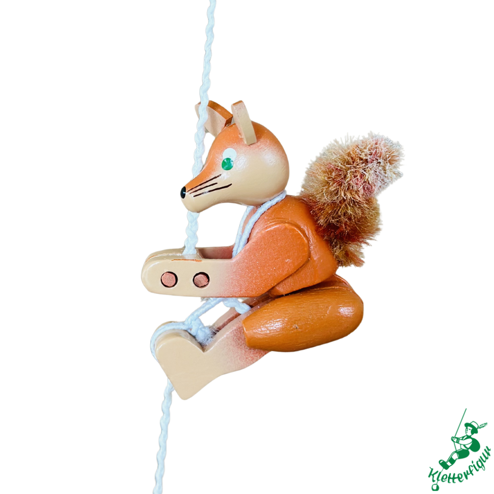 Climbing Fox Figurine