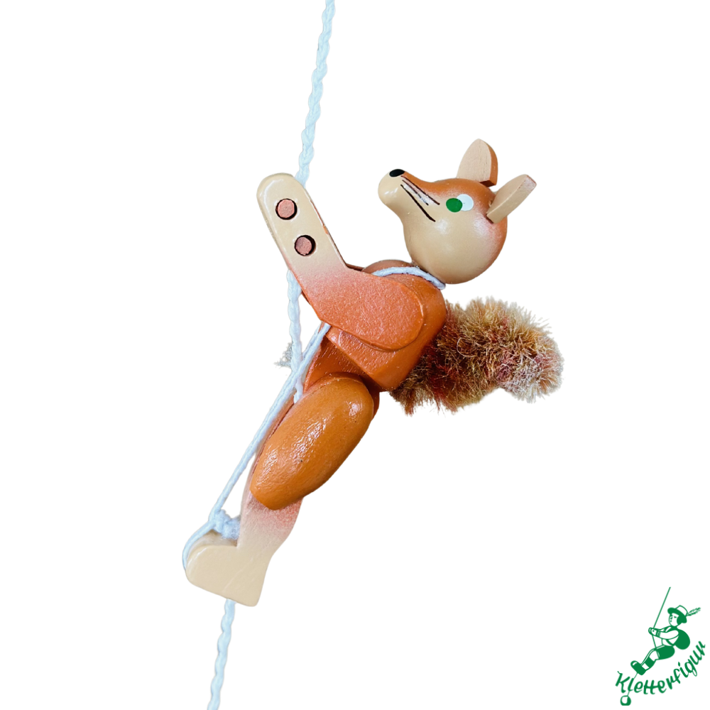 Climbing Fox Figurine