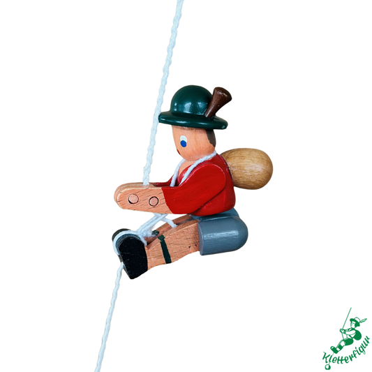 Kletterfigur Bergsteiger mit roter Jacke