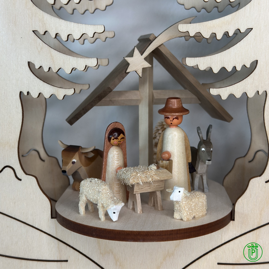 Illuminated Window Decoration Bell natural