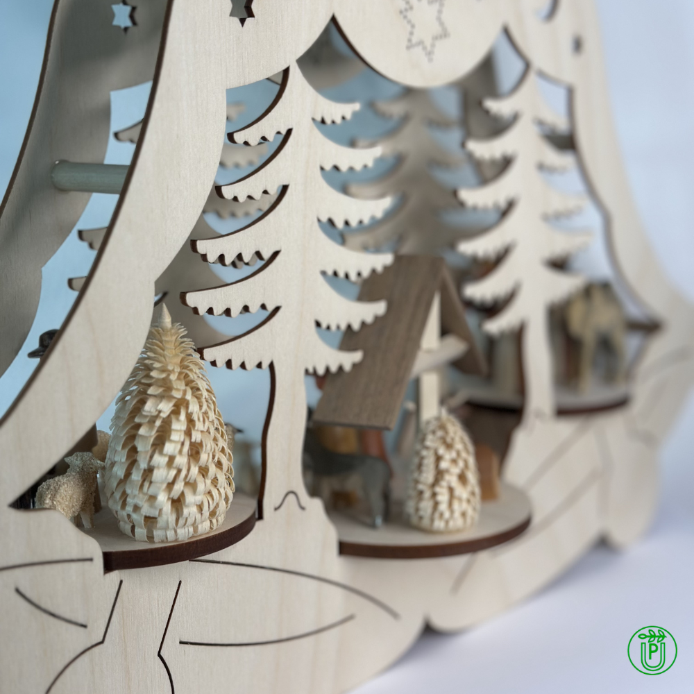 Illuminated Window Decoration Bell natural