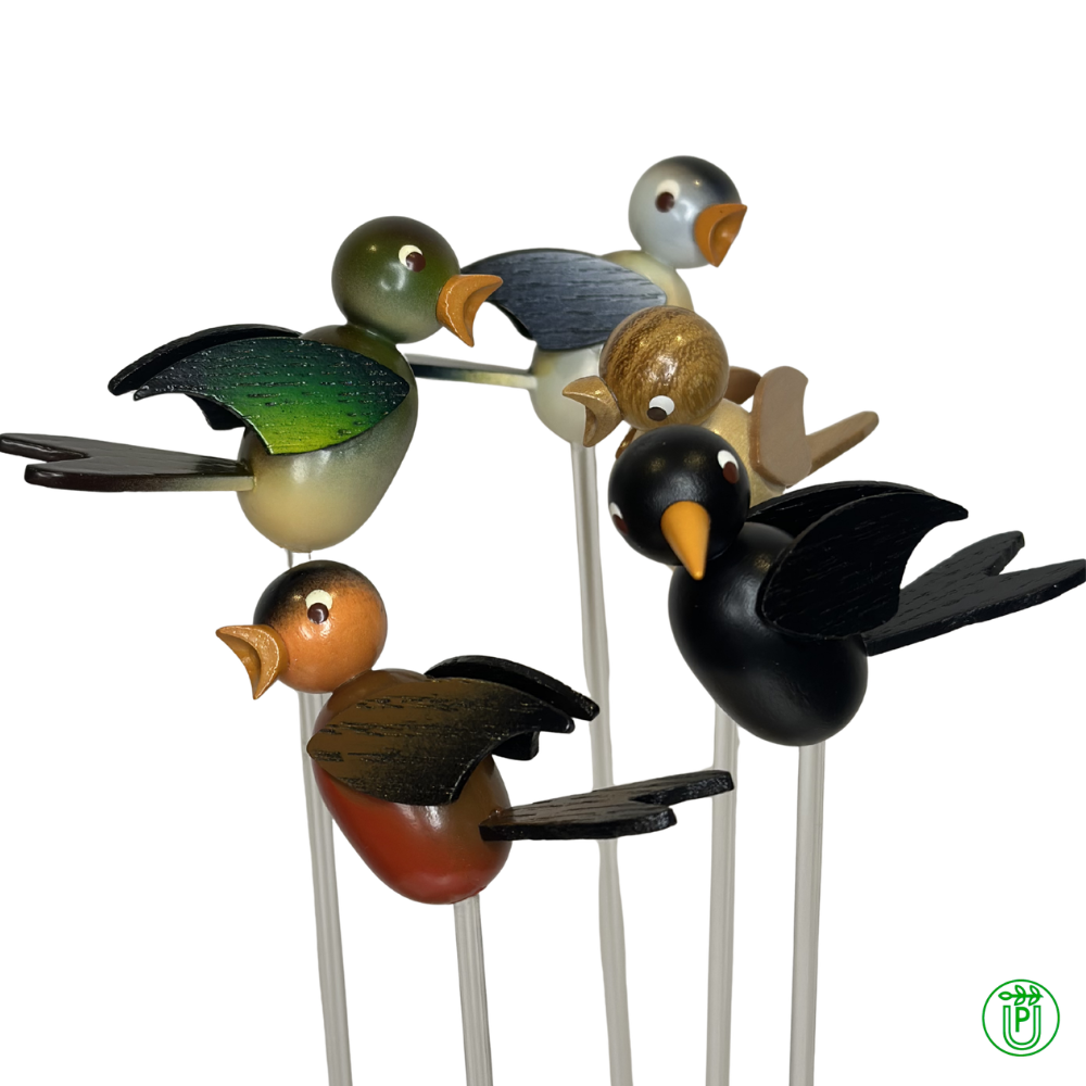 Flower pot pick, bird design