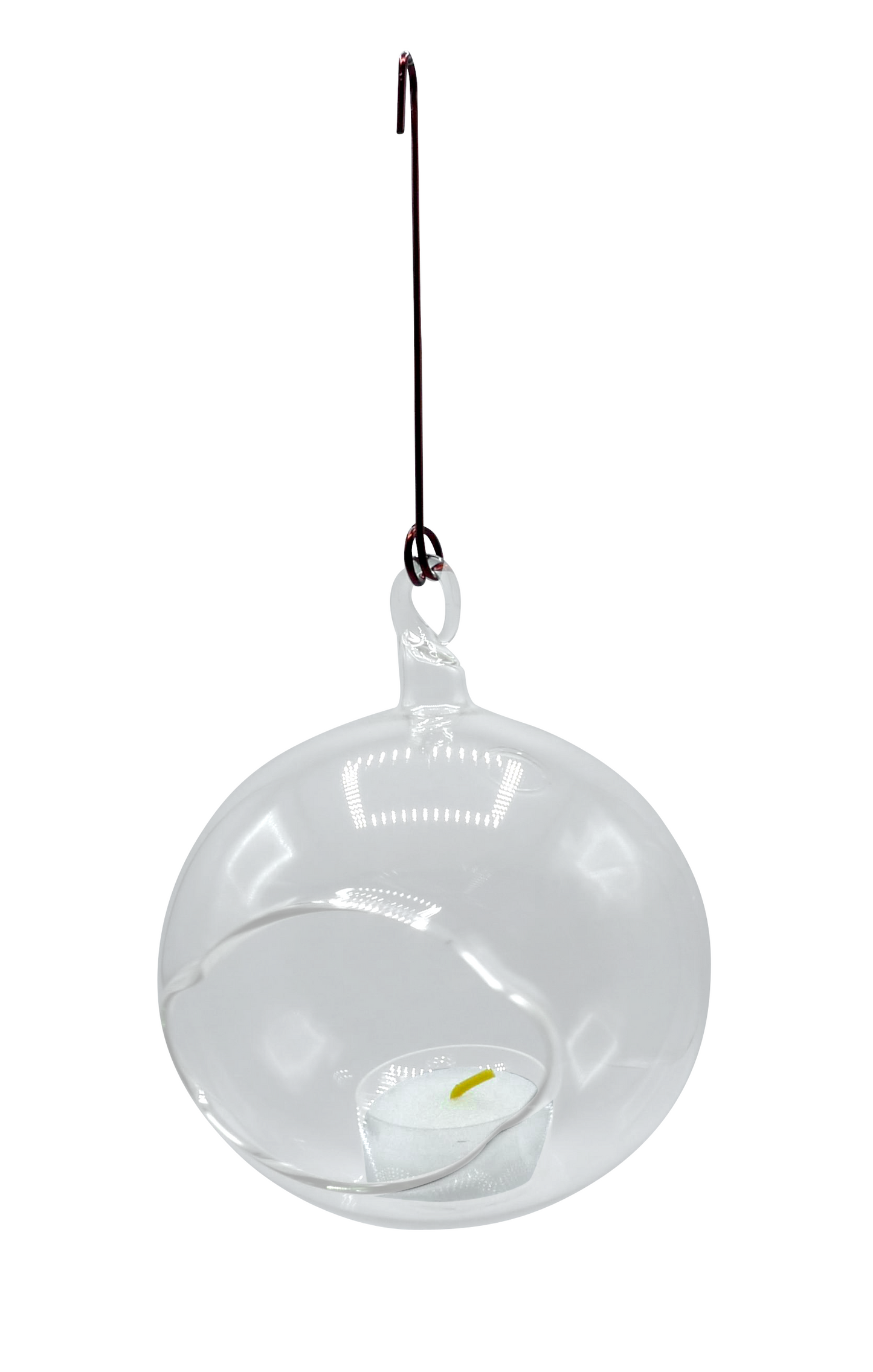 Tealight Glass Ball for Hanging 10 cm