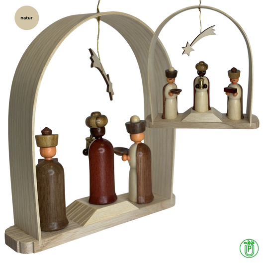 Heilige Drei Könige im Schwibbogen