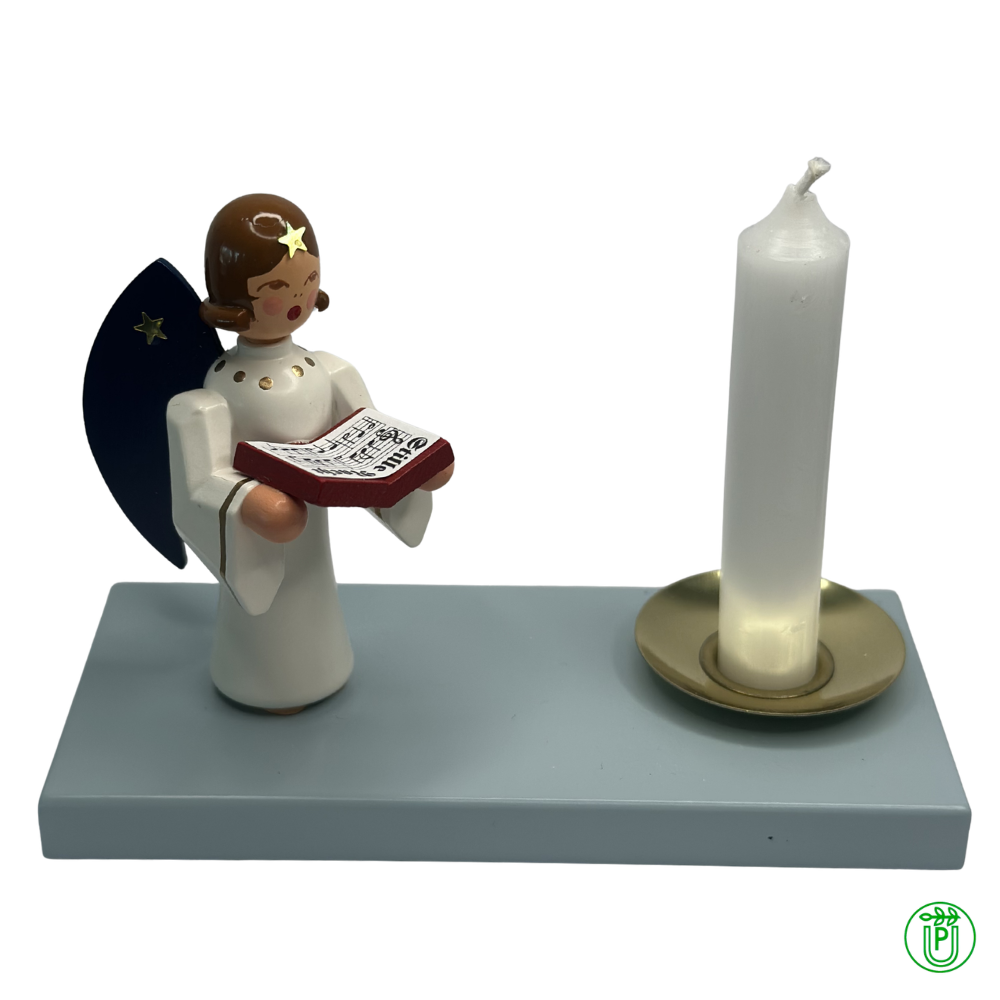 Angel with Book Candle Holder