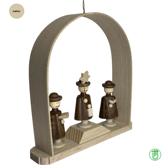 Seiffener Kurrendensänger im Schwibbogen