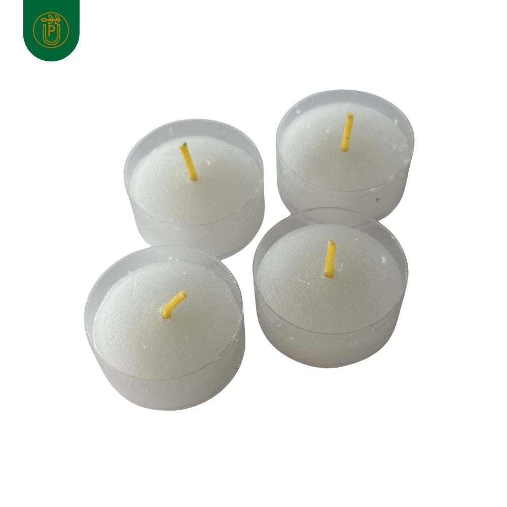 Weiße Teelichter für Pyramiden und Glaskugel, Erzgebirge Holzkunst, traditionelle Handarbeit aus Seiffen.