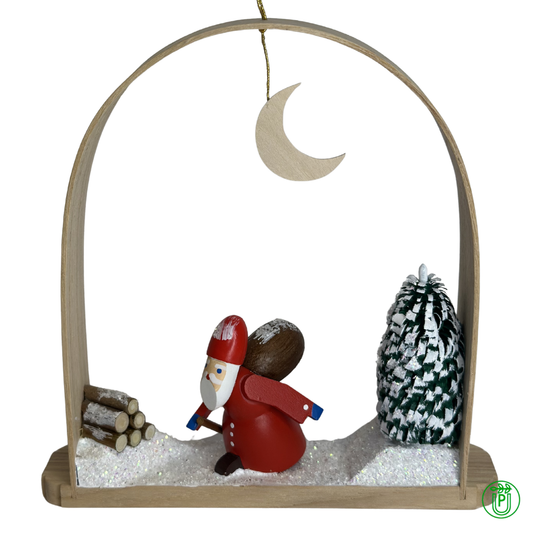 Weihnachtsmann im Schwibbogen