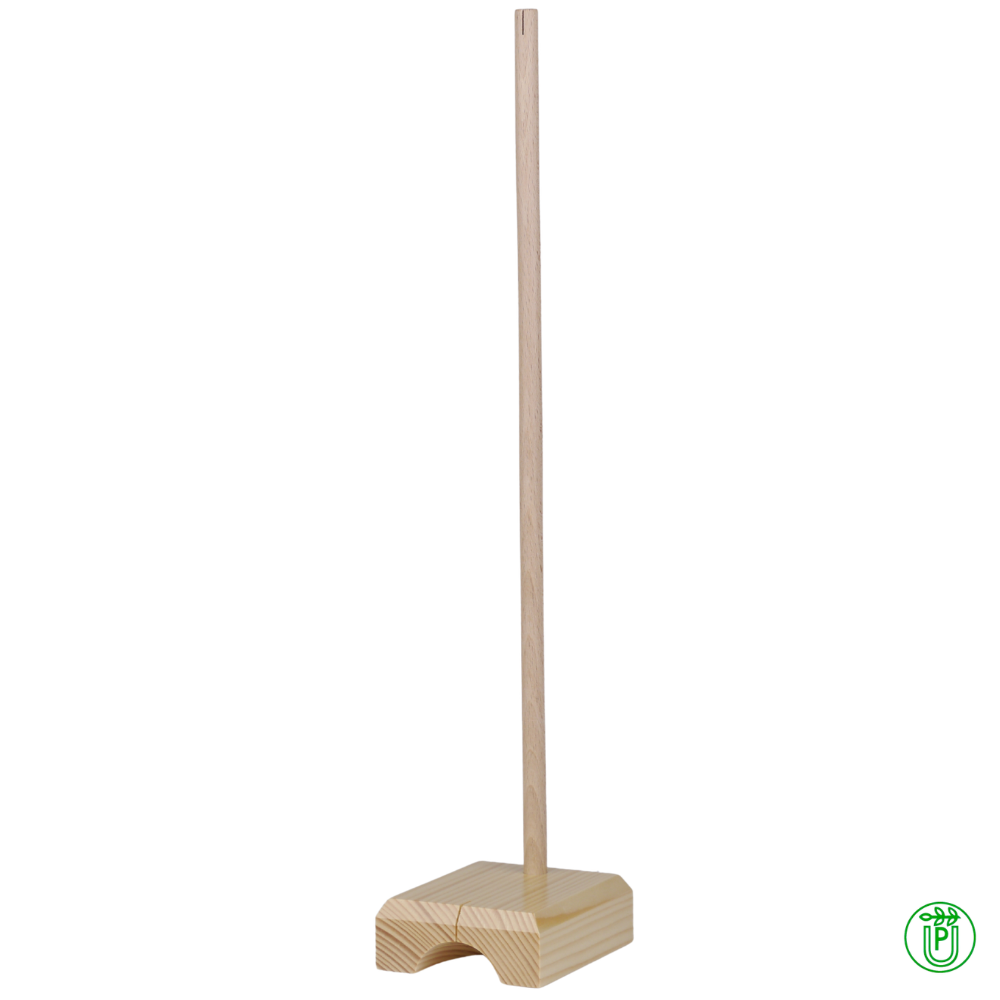 Naturbelassener Holzständer aus Erzgebirge, Seiffen, für Kletterfigur, Handwerkskunst und Handarbeit.